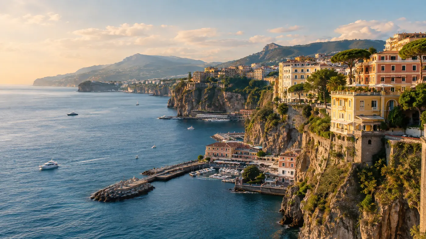 Una barca da escursione in partenza da Sorrento per Capri